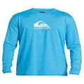 Quiksilver Men's Standard Solid Streak Long Sleeve Rashguard UPF 50 Sun Protection Surf Shirt, Blithe, X-Small