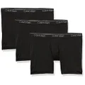 Calvin Klein Men's Big & Tall Underwear Micro Stretch Big&Tall 3-Pack Boxer Brief, 3 Black, 5X-Large Big