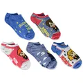 HARRY POTTER Baby Girls 5 Pack No Show Casual Sock, Blue, 9-11 US