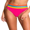 Maaji Womens High Rise/High Leg Signature Cut Bikini Bottoms, Multicolor, Medium US