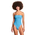 Maaji Womens Cut Out Cheeky One Piece Swimsuit, Blue, Medium US