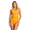 Maaji Womens Sunset Gold Stunning Cut Out One Piece Swimsuit, Dark Yellow, Medium US