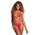 Maaji Womens Cherry Red Endless Sliding Triangle Bikini Top, Bright Red, Medium US