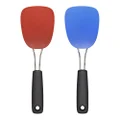 OXO Good Grips Nylon Flexible Turner Set, Red/Blue,10.65 x 3.15 x 2.45 inches