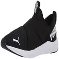PUMA Women's Prowl Slip-On Sneaker, Black/White, US 10