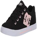 DC Women's Chelsea Skate Shoe, Black/Pink, 6.5 M US