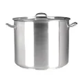 Chef Inox Elite 18/10 Stainless Steel Stockpot with Lid, 21.50 Litre Capacity, 320 mm x 270 mm Size,Silver