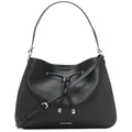 Calvin Klein Harmony Draw String Bucket Bag, Black/Silver, One Size