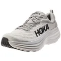 HOKA Men's Running Shoe, BONDI 8, Sharkskin/Harbor Mist, 10 US M