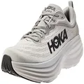 HOKA Men's Running Shoe, BONDI 8, Sharkskin/Harbor Mist, 8.5 US M