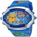 Accutime Kids Pokemon Digital LCD Quartz Watch for Boys, Girls, and Adults All Ages, Blue, 36.75 millimeters, Pokemon Digital Quartz Watch