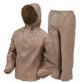 FROGG TOGGS Women's Ultra-Lite2 Waterproof Breathable Protective Rain Suit, Khaki, Medium