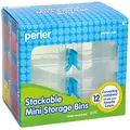Perler Bead Organizer Small Stackable Storage Containers, 12pc.