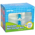 Perler Bead Organizer Small Stackable Storage Containers, 12pc.