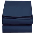 Elegant Comfort Luxury Flat Sheet Wrinkle-Free 1500 Thread Count Egyptian Quality 1-Piece Flat Sheet, Twin/Twin XL Size, Navy Blue