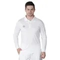 Nivia 2506XL1 Lords Full Sleeves Cricket Jersey for Men | Polyster T-Shirt | Cricket Kit | Cricket T-Shirt for Men | White Jersey | Size: XL