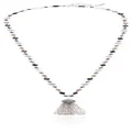 NINE WEST Women's Classics Beaded Tassel Pendant Necklace, 36" L
