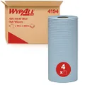 WYPALL X50 Small Roll Wipers, Blue, 70m/Roll, Case of 4 Rolls