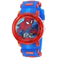 Accutime Kids Marvel Spider-Man Digital Quartz Plastic Watch for Boys & Girls with LCD Display, Red & Blue, Digital Quartz