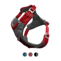 Kurgo Dog Harness for Large, & Small Active Dogs, Pet Hiking Harness for Running & Walking, Everyday Harnesses for Pets, Reflective, Journey Air, Red/Grey 2018, Medium