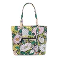 Vera Bradley womens Cotton Vera Tote Handbag, Bloom Boom - Recycled Cotton, One Size US, Bloom Boom - Recycled Cotton, One Size (28415-12730)