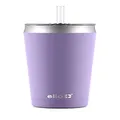 Ello Beacon Vacuum Insulated Stainless Steel Tumbler with Slider Lid and Optional Straw, 24 oz, Lavender