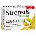 Strepsils Herbal Cough Lozenges Honey Lemon 32s