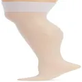 White Sheer Stockings for suspender belt size L/XL