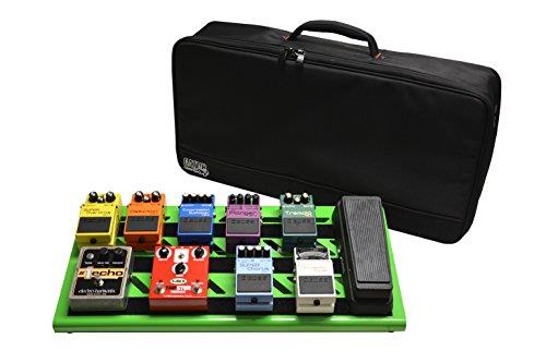 Gator Cases Aluminum Guitar Pedal Board with Carry Bag; Large: 23.75" x 10.66" | Green (GPB-BAK-GR)
