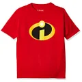 Disney Little Boys' The Incredibles Logo Costume T-Shirt, Red, 7