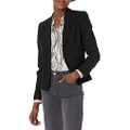 Calvin Klein Women's Two Button Lux Blazer (Petite, Standard, & Plus), Black, 14 Plus