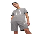 A｜X ARMANI EXCHANGE Men's Icon Graphic T-Shirt, Bc09 Grey, Large