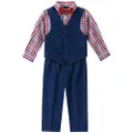 Nautica Boys' Toddler 4-Piece Set with Dress Shirt, Bow Tie, Vest, and Pants, Bright Blue, 2T