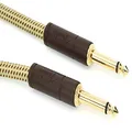 Fender Deluxe Series Instrument Cable, Straight/Straight, Tweed, 25ft