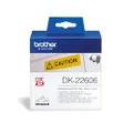Brother Genuine DK-22606, Yellow Continuous Film Roll, 62mm X 15.24m