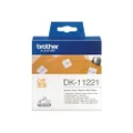 Brother Genuine DK-11221, White Die-Cut Square Paper Labels, 23mm X 23mm, 1000 Labels Per Roll