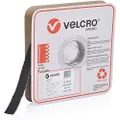 VELCRO Brand Industrial Strength Stick On Fastener - Hook Side Only with Pressure Sensitive Adhesive 0172 - Heavy Duty Professional Grade Hold - Cut-to-Length Roll, 25mm x 25m, Black