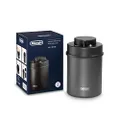 De'Longhi Vacuum Coffee Canister DLSC071, Manual Sealing, Capacity 1.5 L, Black Painted Stainless Steel Body