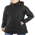 Helly Hansen Women's Aden Long Insulated Rain Jacket, Black, X-Small