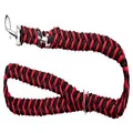 Dingo Braided and Extended Dog Lead for Walks Easy Attaching Red and Black 10316