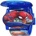 Accutime Kids Marvel Spider-Man Digital Quartz Plastic Watch for Boys & Girls with LCD Display, Blue & Red 2, Digital Quartz