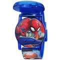 Accutime Kids Marvel Spider-Man Digital Quartz Plastic Watch for Boys & Girls with LCD Display, Blue & Red 2, Digital Quartz