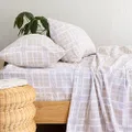 Bambury Enid Flannelette Sheet Set, King Single Bed Size
