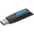 Verbatim 16GB Store 'n' Go V3 USB 3.0 Flash Drive, Black/Blue 49176