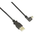 StarTech.com 1m 3 ft Micro-USB Charge-and-Sync Cable - Left-Angle Micro-USB - M/M - USB to Micro USB Charging Cable - 30/24 AWG