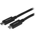 StarTech.com Male to Male USB-C Cable with 3A Power Delivery, 2 Meter Length, black