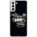 ERT Group Batman 014 Pattern Licensed Phone Case for Samsung S21 Plus, Black