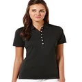Callaway Women's Short Sleeve Opti-Dri™ Performance Golf Polo Shirt (Size Small - 3X Plus), Black, Small