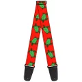 Buckle-Down Premium Guitar Strap, Sea Turtles Red/Green, 29 to 54 Inch Length, 2 Inch Wide