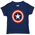 Marvel Boys' Captain America T-Shirt, Navy, 2T